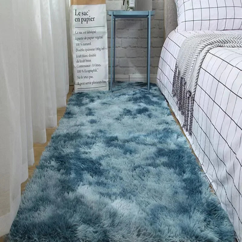 Tapis en peluche Plancher de chambre Tapis moelleux Tapis antidérapants de décoration intérieure Tapis de velours doux